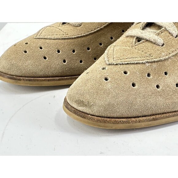 Bottega Veneta Perforated Tan Suede Oxdors Size 44/11-USA main image 14
